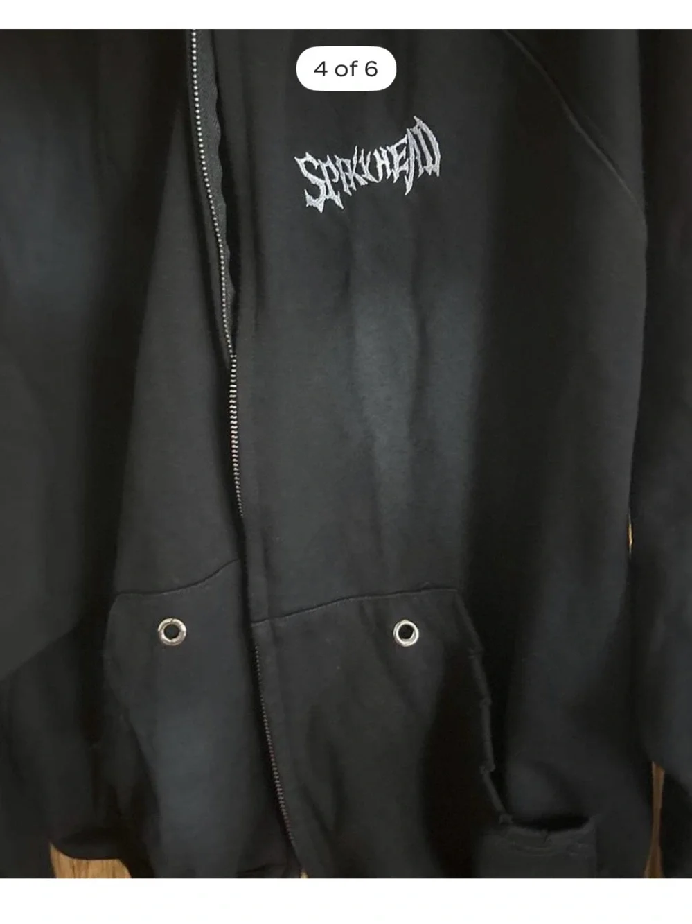 Black 'Spiky head Graphic Hoodie - Men's Sweater